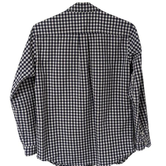 Hope & Henry Navy Gingham Button down Shirt | Boys XL - Picture 3 of 5